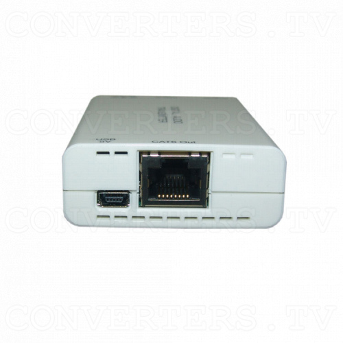 Digital S/PDIF and Toslink Audio over single Cat5e/6 Transmitter and Receiver Transmitter - Right View