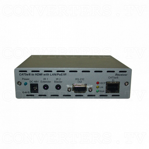 HDMI and IP Over Single CAT6 Extender - Receiver - Front View