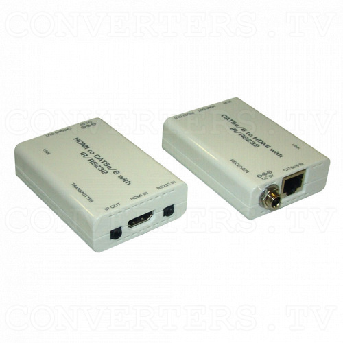 HDMI over CAT6 Transmitter and Receiver with IR & RS232 Full View