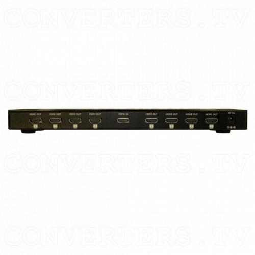 HDMI to HDMI Distributor Amplifier - 1 input > 8 output Back View