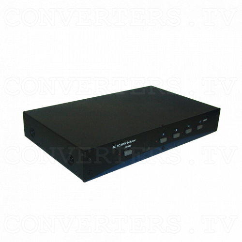 PC/HD Switcher 4 input : 1 output w/RS232 Full View