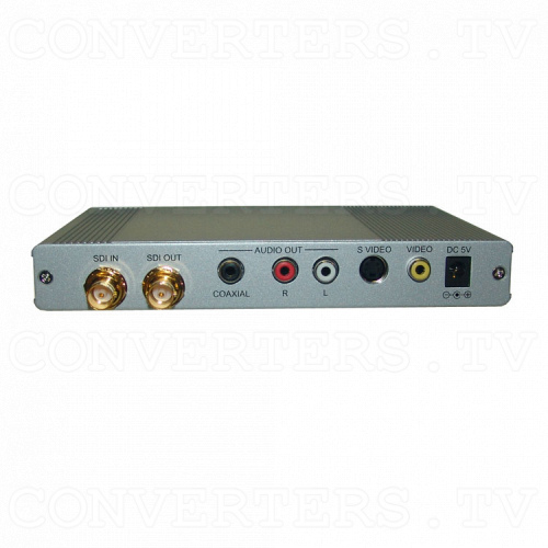 SDI to CV/SV Scaler with Audio Back View