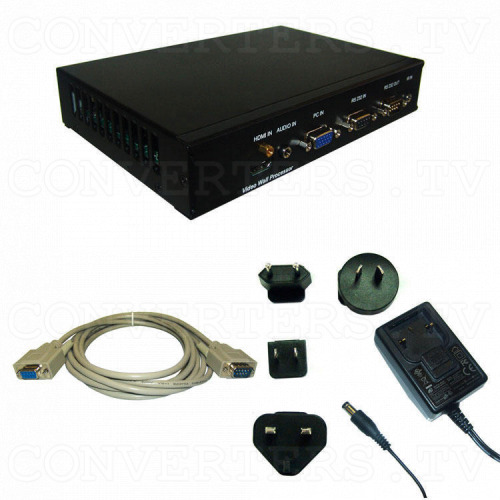 Video Wall Controller Processor for Video Walls - with RS232 and VGA/HDMI Upscale Full Kit
