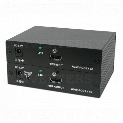 Coaxial HDMI Transmitter and Receiver Box Full View