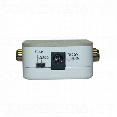 Coaxial/Optical to R/L Audio Converter -192kHz Side View