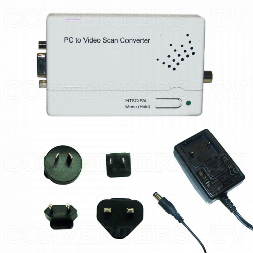 Component and PC to Composite Video Scan ConverterFull Kit