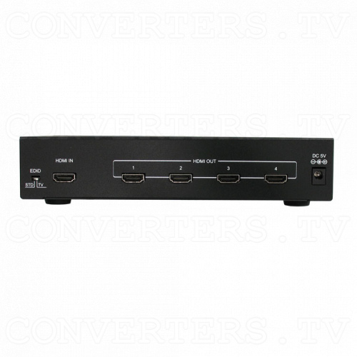 HDMI Splitter-Extender 1 input - 4 output Back View