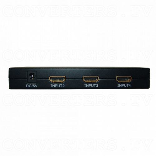 HDMI Switch 4 in 1 out Back View