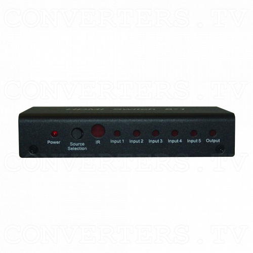 HDMI Switch 5 in 1 out Front View