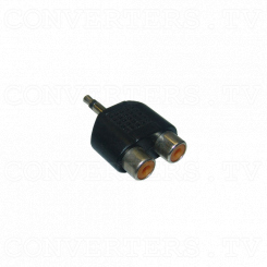 Mono Audio Mini Jack Adaptor - 2 RCA to 3.5mm