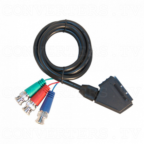 Scart to 3x RGB BNC Cable